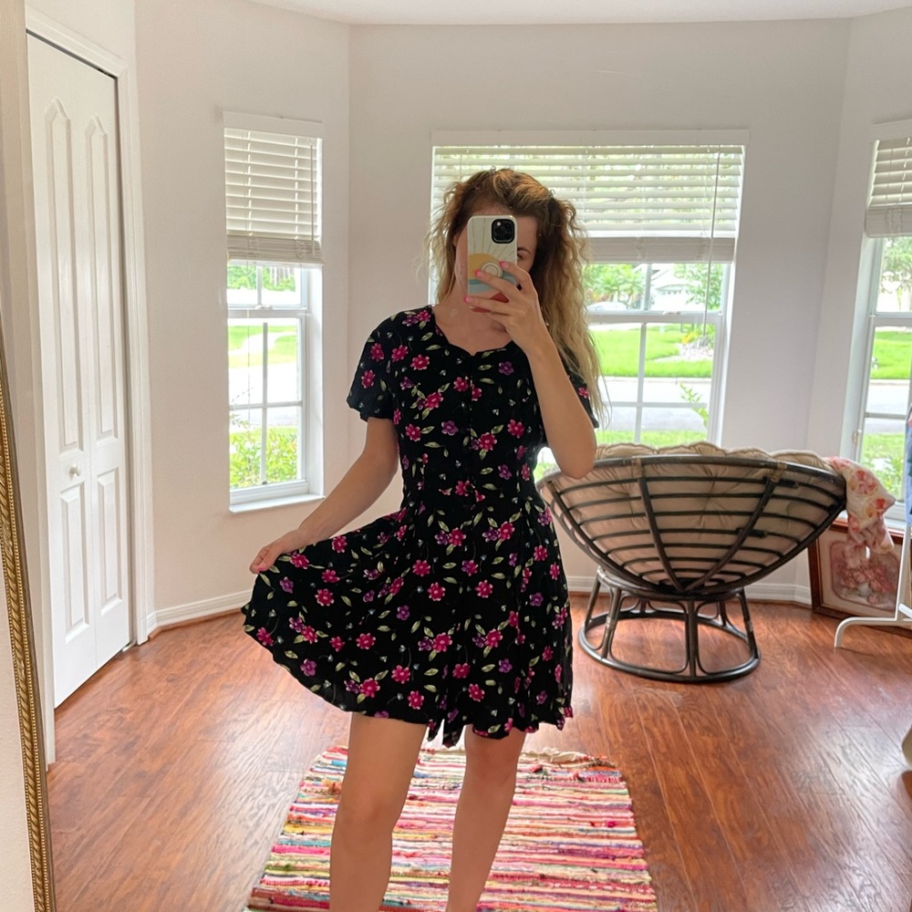 Vintage floral romper